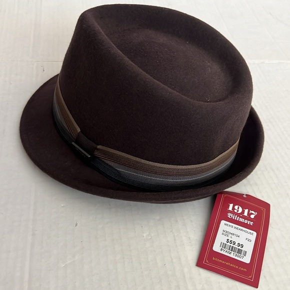 1917 Biltmore 100% Wool Fedora NEW! For The Well Dressed Gentleman - Picture 13 of 16